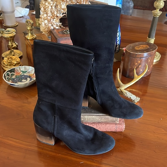 NAKED FEET Black Suede Boots - Picture 1 of 14